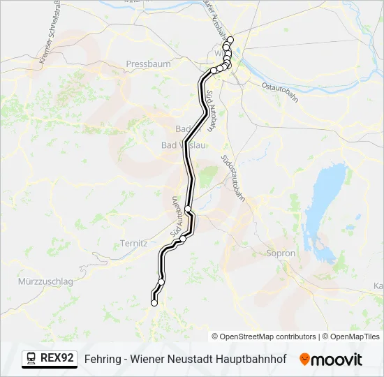 REX92  Line Map