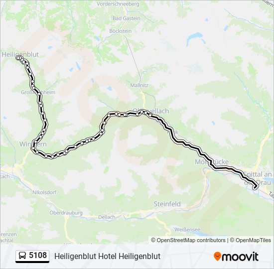 5108 bus Line Map