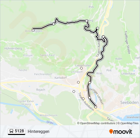 5128 bus Line Map