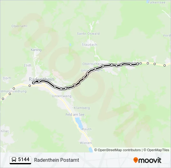 5144 Bus Line Map