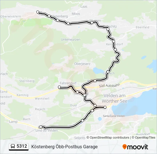 5312 Bus Line Map