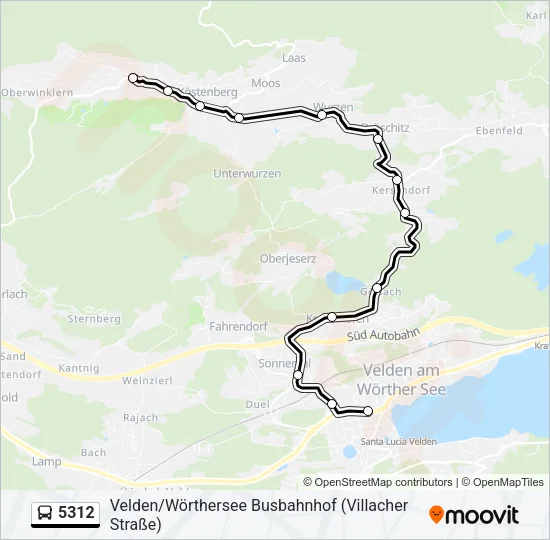 5312 Bus Line Map