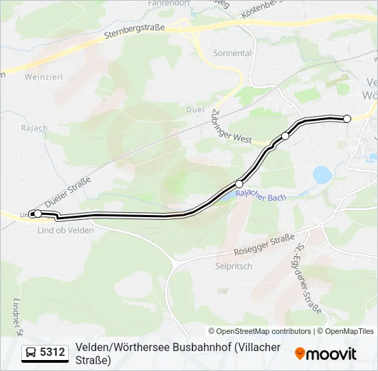 5312 Bus Line Map