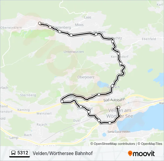 5312 Bus Line Map
