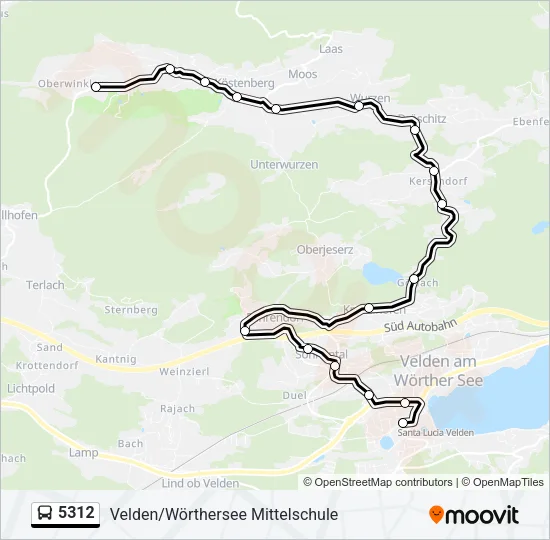 5312 Bus Line Map