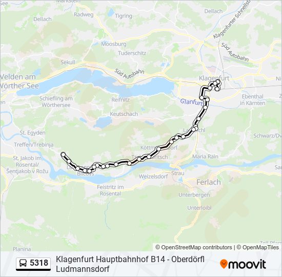 5318 bus Line Map