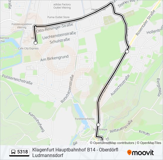 5318 bus Line Map