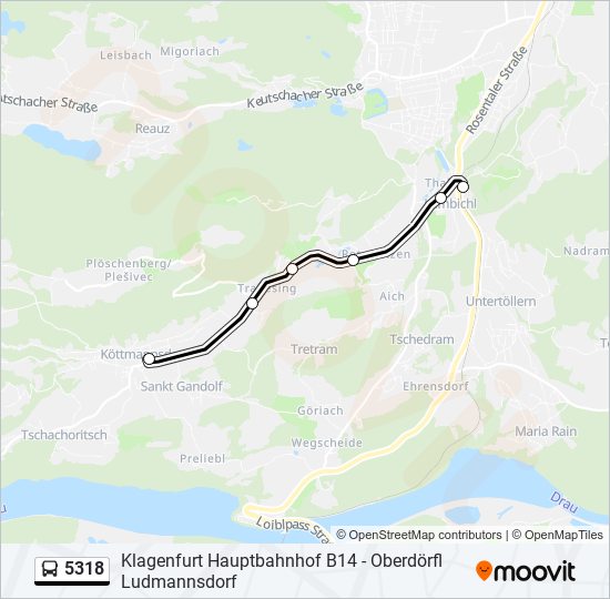 5318 bus Line Map