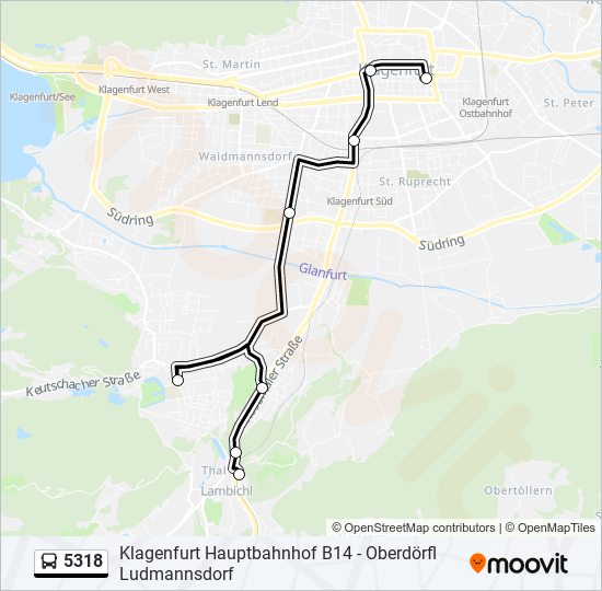 5318 bus Line Map