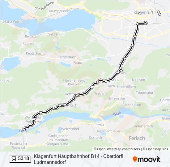 5318 bus Line Map