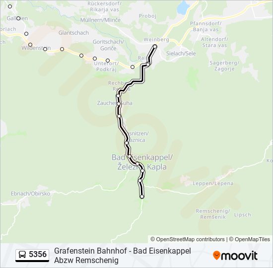 5356 bus Line Map