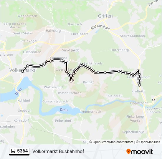 5364 Bus Line Map