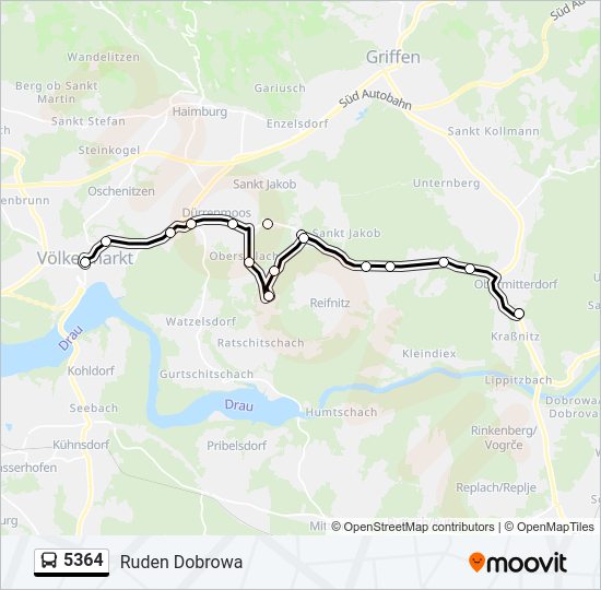 5364 Bus Line Map