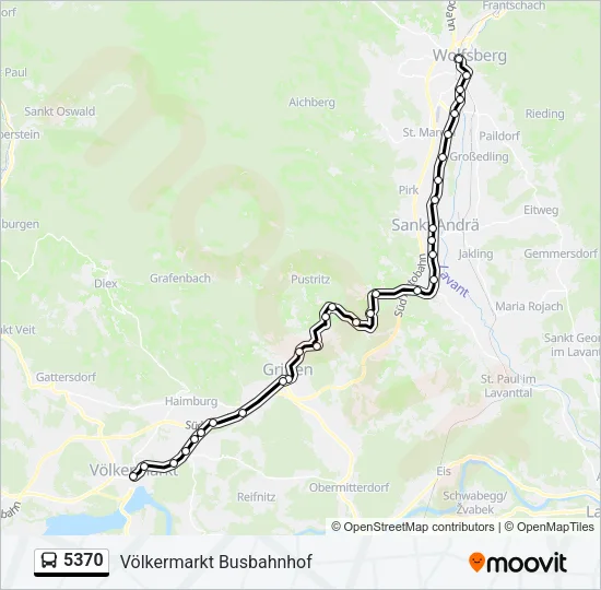 5370 Bus Line Map
