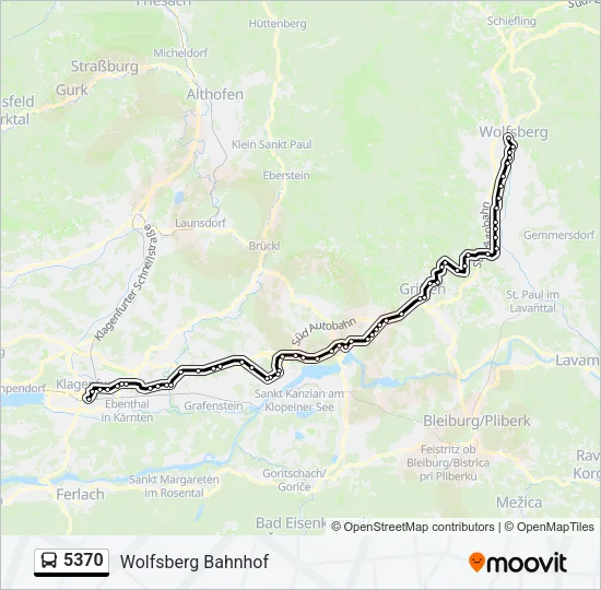 5370 Bus Line Map