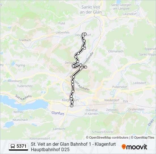 5371 bus Line Map