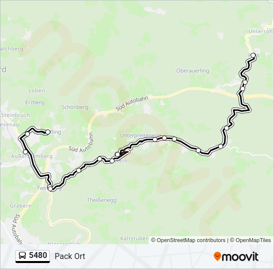 5480 Bus Line Map