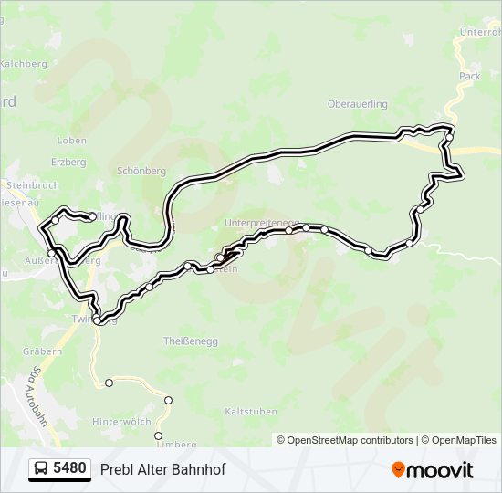 5480 Bus Line Map