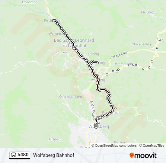 5480 Bus Line Map