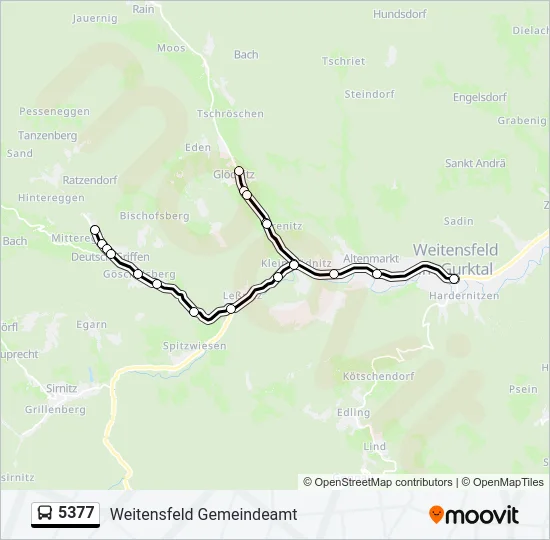 5377 Bus Line Map