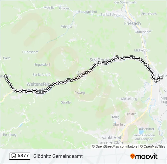 5377 Bus Line Map