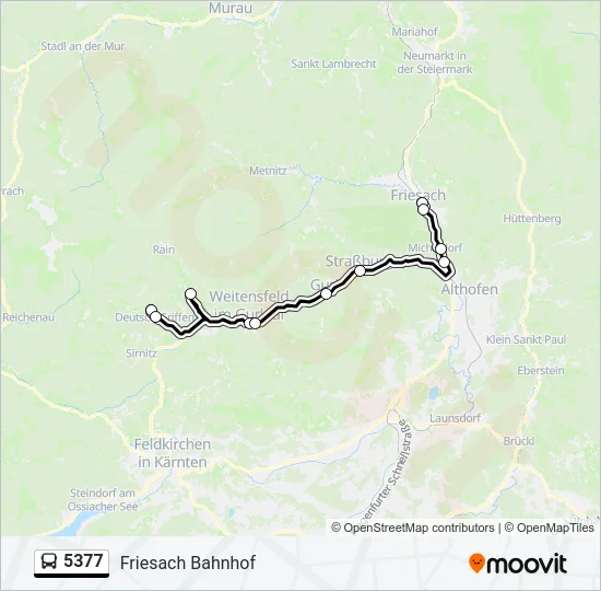 5377 Bus Line Map