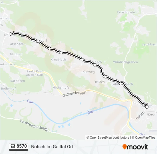 8570 Bus Line Map