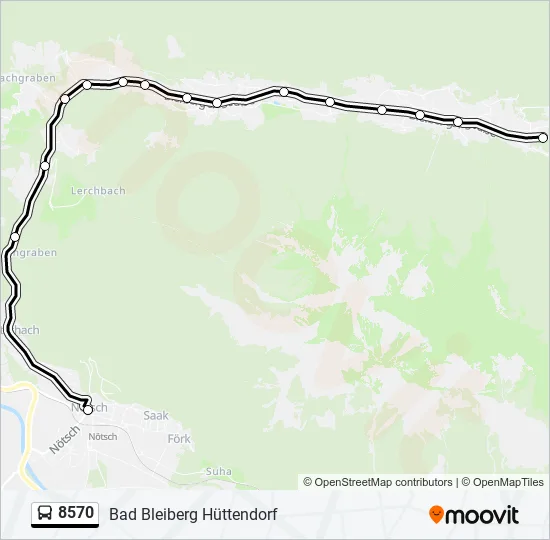 8570 Bus Line Map