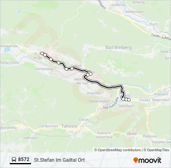 8572 Bus Line Map