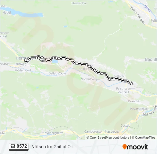 8572 Bus Line Map