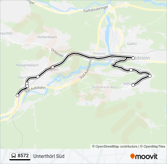 8572 Bus Line Map