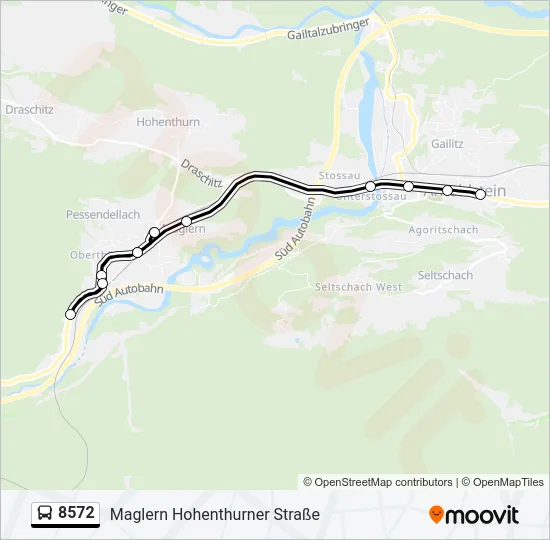 8572 Bus Line Map