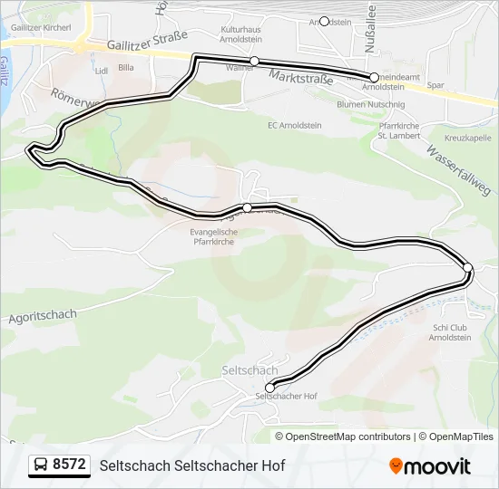 8572 Bus Line Map