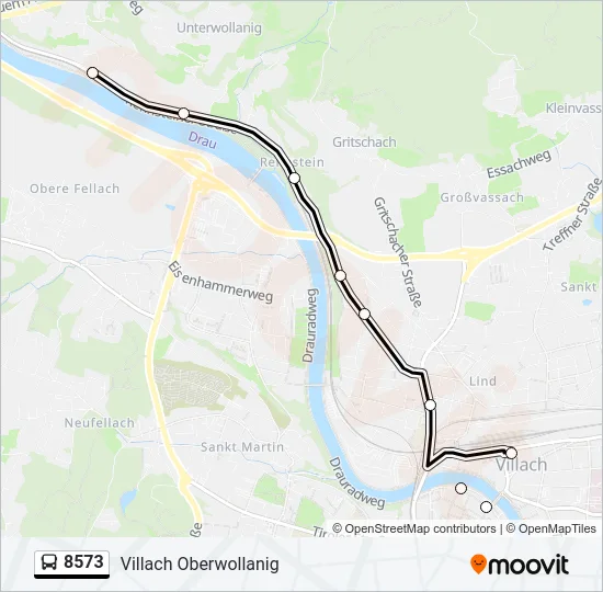 8573 Bus Line Map