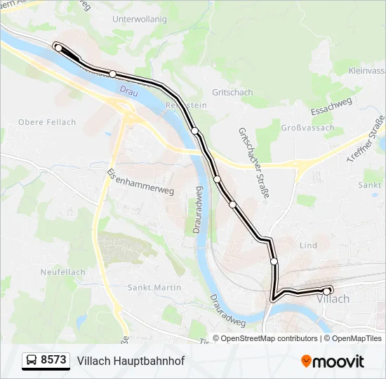 8573 Bus Line Map
