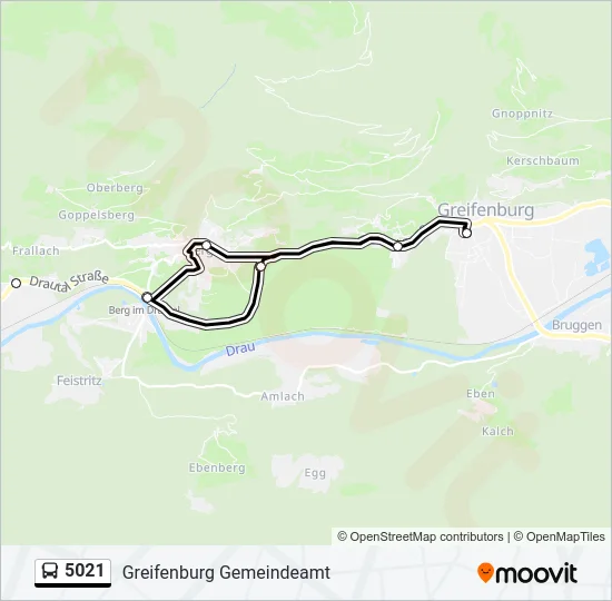 5021 Bus Line Map