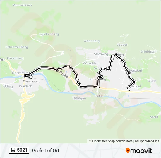 5021 Bus Line Map