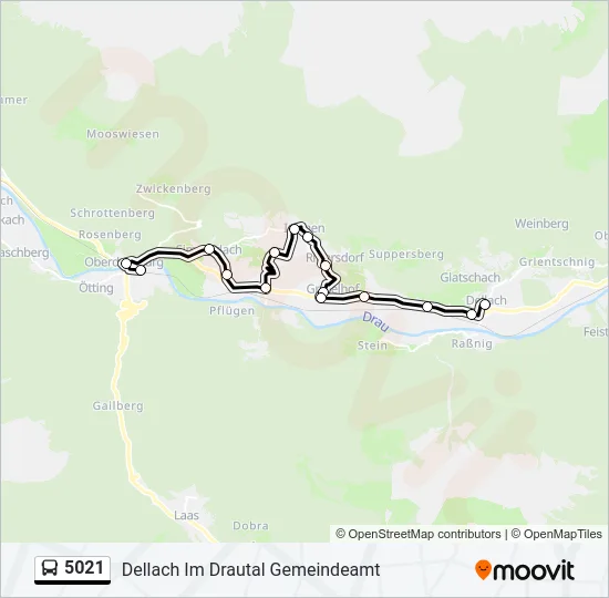 5021 Bus Line Map