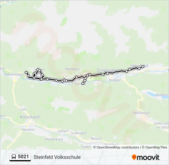 5021 Bus Line Map