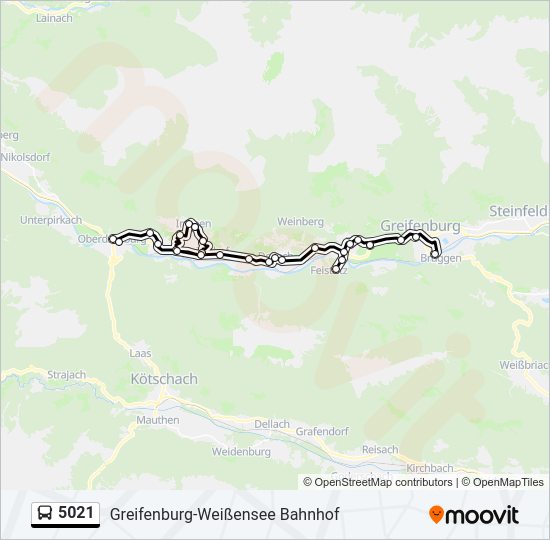 5021 bus Line Map