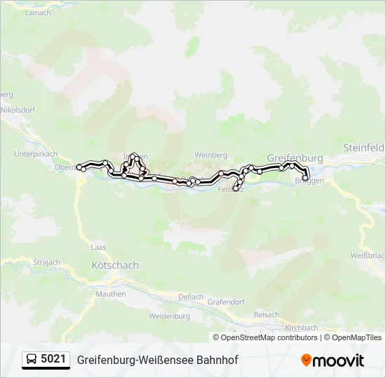 5021 Bus Line Map