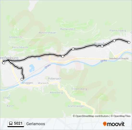 5021 Bus Line Map