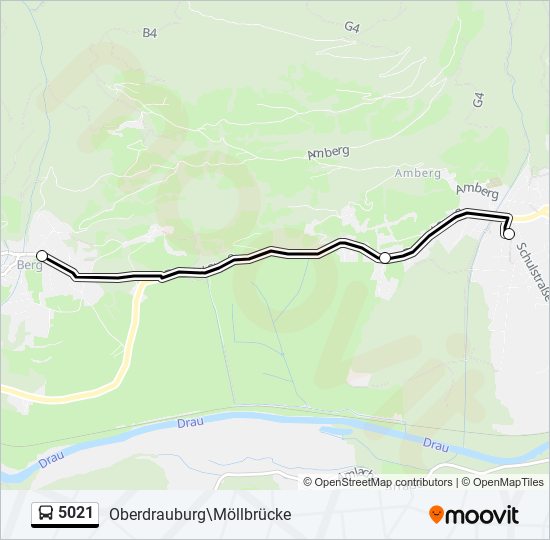 5021 bus Line Map