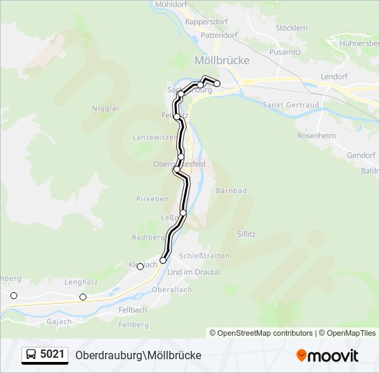 5021 bus Line Map