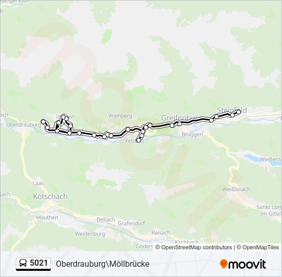 5021 bus Line Map