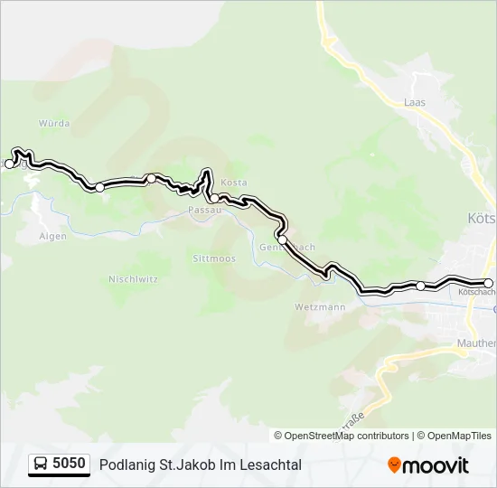 5050 Bus Line Map
