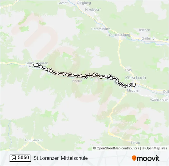 5050 Bus Line Map
