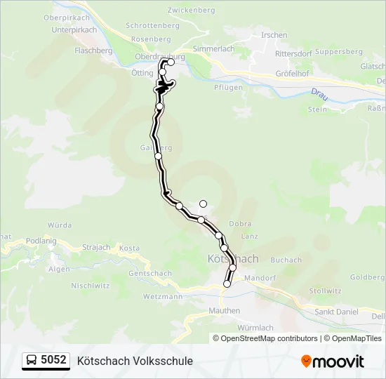 5052 Bus Line Map