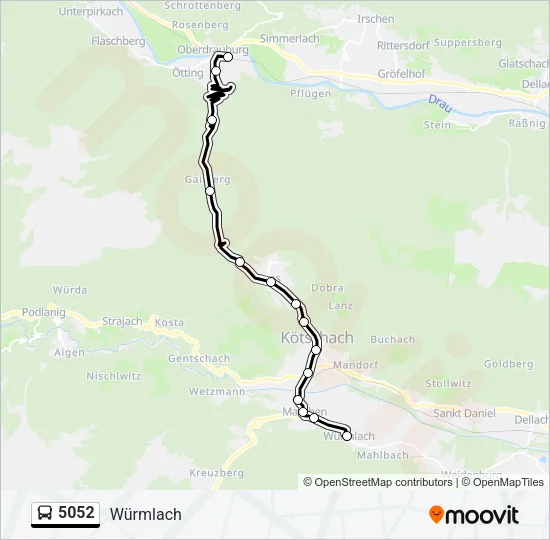 5052 Bus Line Map