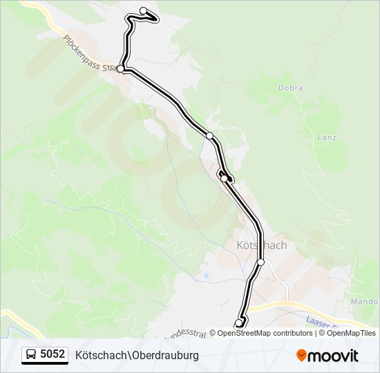 5052 bus Line Map